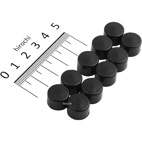 クールキャップ アレン6角ボルト 1/4インチ用 黒 (10個セット)