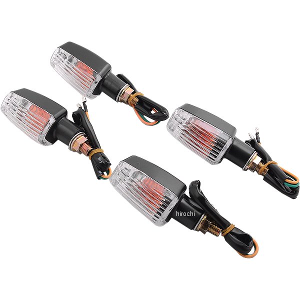 汎用 ミニウィンカー 黒/クリア 4個入り