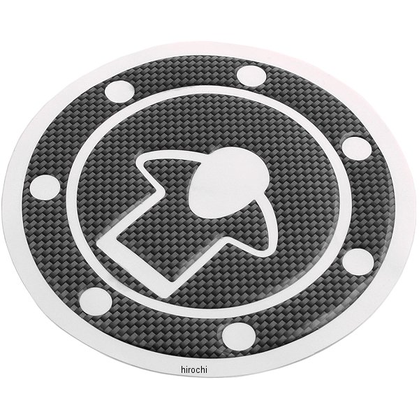 タンクキャップカバー カワサキ車7穴 カーボンルック