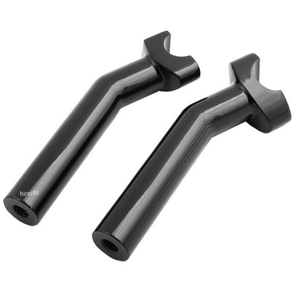 1インチハンドルバー 6.5インチ(165mm)高 ライザー プルバック 黒