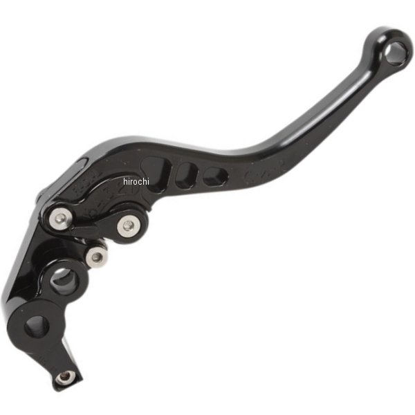 ブレーキレバー Click 'N Roll ショート 04年-17年 ヤマハ、スズキ、カワサキ 黒