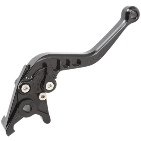 ブレーキレバー Click 'N Roll ショート 89年-17年 ヤマハ、スズキ、カワサキ 黒