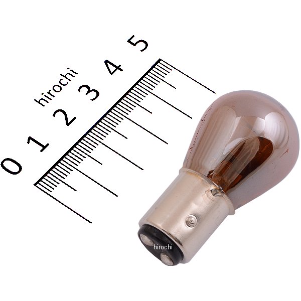 ウインカーバルブ クロームコーティング オレンジ球 S25型 12V-21/5W 角度ピン 1個入り