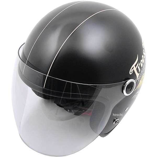 ナックルヘッド ジェットヘルメット Vivian Free&Easy マッドブラック 56-57cm