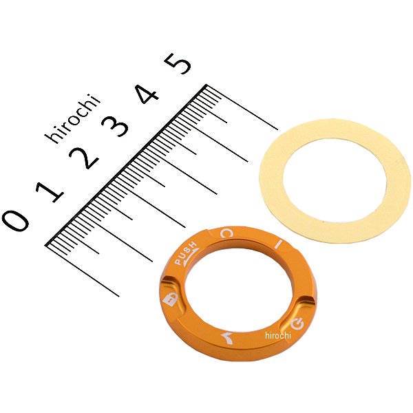 キーボックスカバー タイプ3 汎用 アルミ ゴールド