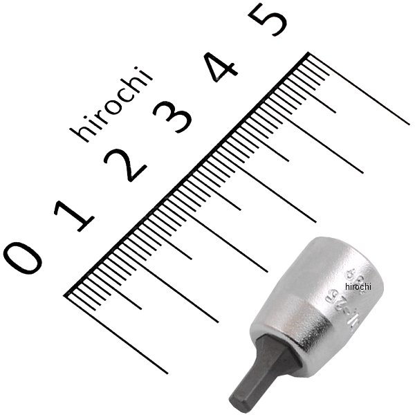 1/4インチsq ヘックスビットソケット 全長25mm 1/8インチ
