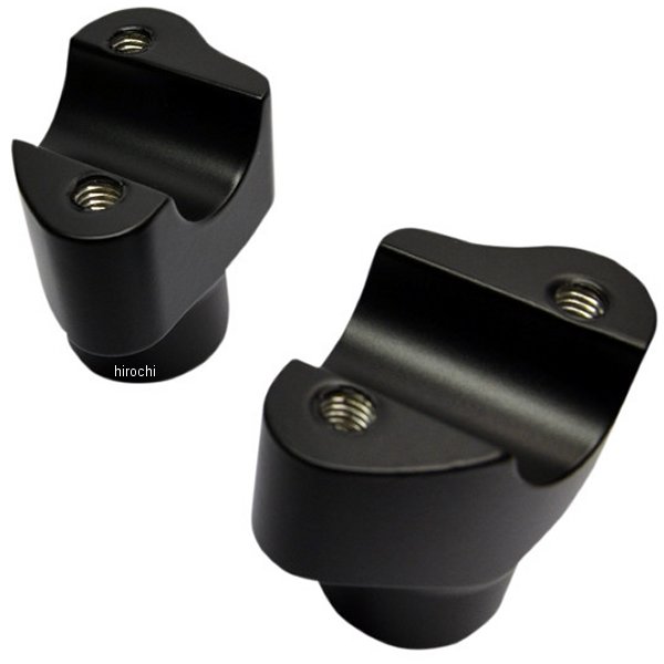 1インチハンドルバー 1.5インチ(37.5mm)高 ライザー 黒つや消し