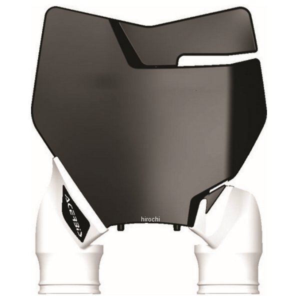 Raptor フロントゼッケンプレート 16年-18年 KTM SX125 黒/白