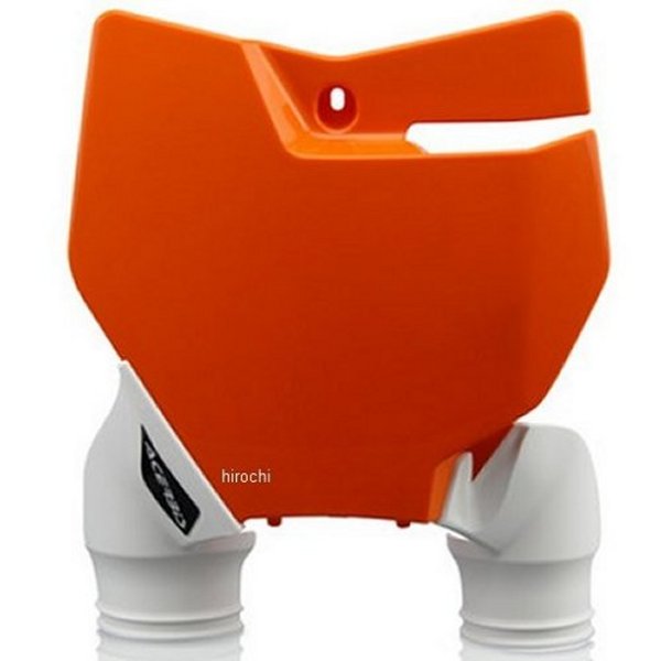 Raptor フロントゼッケンプレート 16年-18年 KTM SX125 オレンジ/白