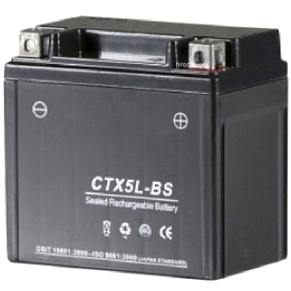 液入り充電済バッテリー CTX5L-BS
