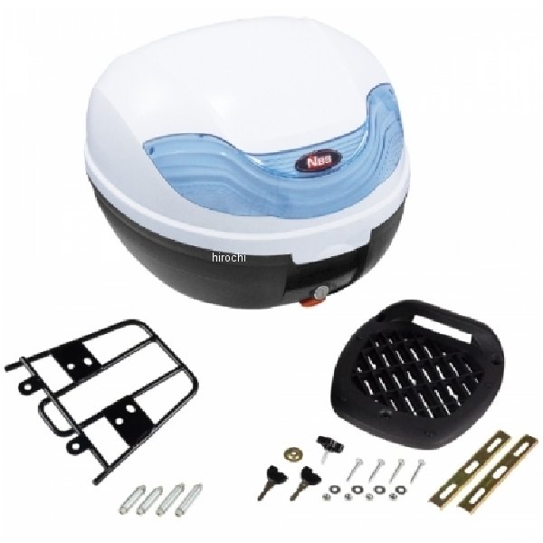 リアボックス 32L/リアキャリア セット DIO110、リード125用 白/青