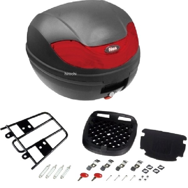 リアボックス 32L/リアキャリアセット PCX用 黒/赤