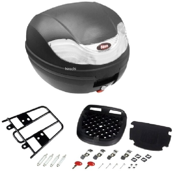 リアボックス 32L/リアキャリアセット ( DIO110、リード125用 ) 黒/シルバー