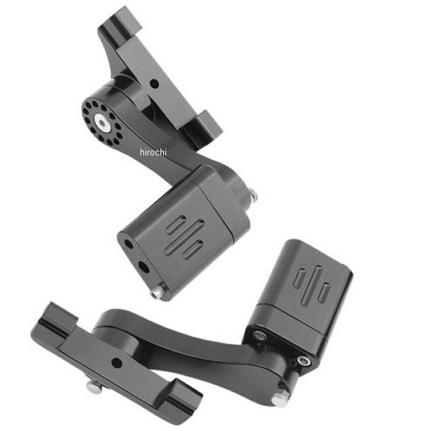 調整可能パッセンジャーボード用マウント/標準マフラー 黒