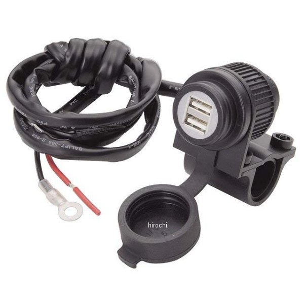 USBチャージャー ツインポート DC5V/4A ハンドルクランプ