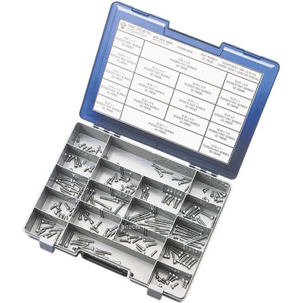 六角穴付きボタンボルト 詰め合わせセット #8と＃10 クローム/無地