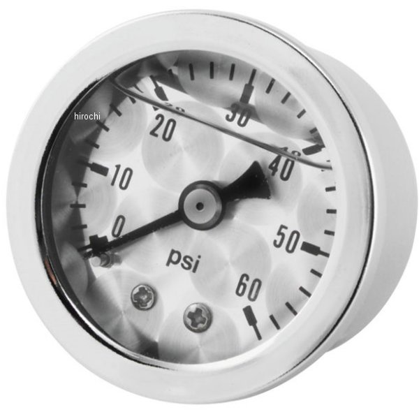 オイルプレッシャー ゲージ 60psi エンジンチューンド ステンレスベゼル