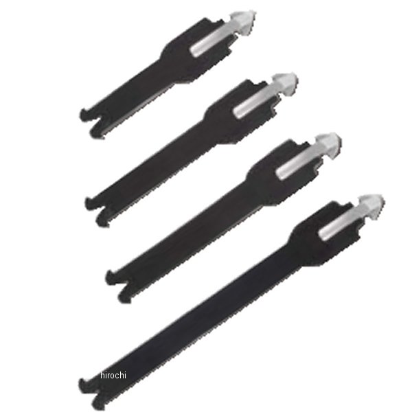 パーツ ストラップ NEW テック7、5 黒 4個セット