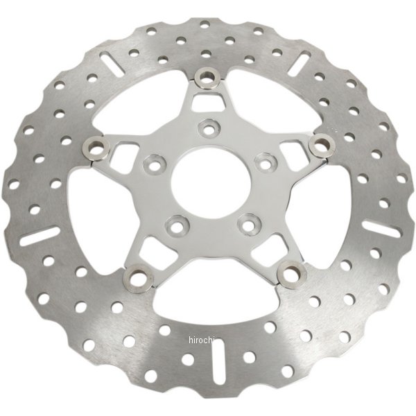 ローター 11.5インチ フロント ワイド ポリッシュ 5ボタン フローティングコンター