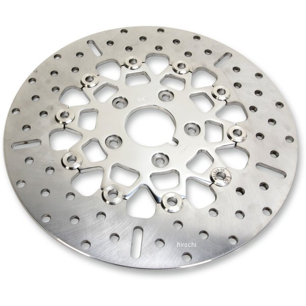 ローター 11.5インチ フロント ワイド ポリッシュ 10ボタン ラウンド