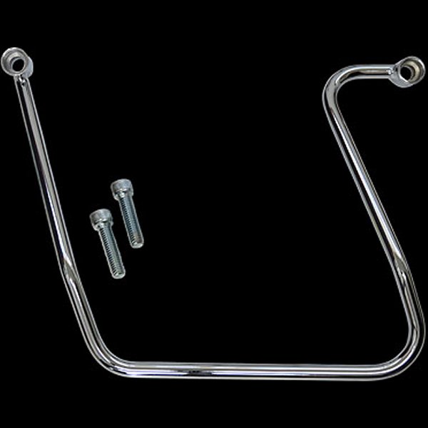 サドルバッグサポートブラケット左 06年以降 FXDWG クローム