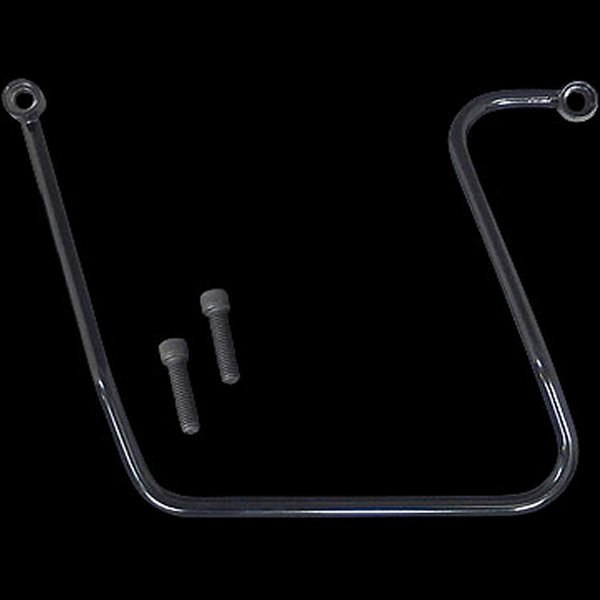 サドルバッグサポートブラケット左 06年以降 FXDWG ブラック