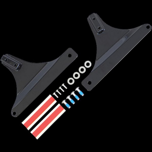 シーシーバーサイドプレート ブラック 00年以降 ソフテイル用