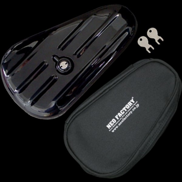 ティアドロップツールボックス バッグ付 左 ブラック