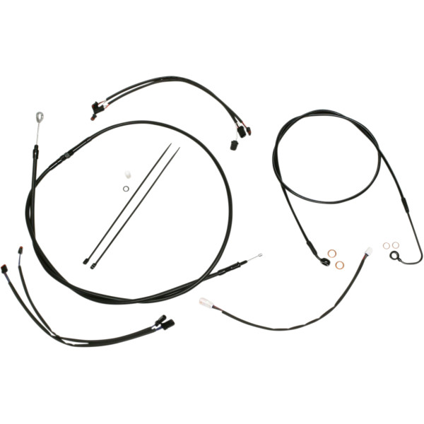 ケーブルキット XR 黒/黒 16年-17年 FLS ABS付き(上側のみ) 12-14インチ用