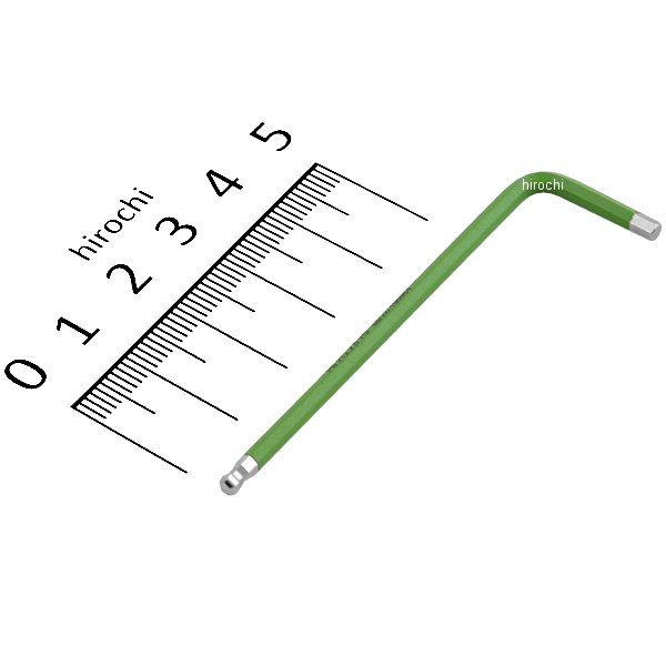 スイスツールズ  Swiss Tools ボール付レインボーレンチ 黄緑色 (ミリ)