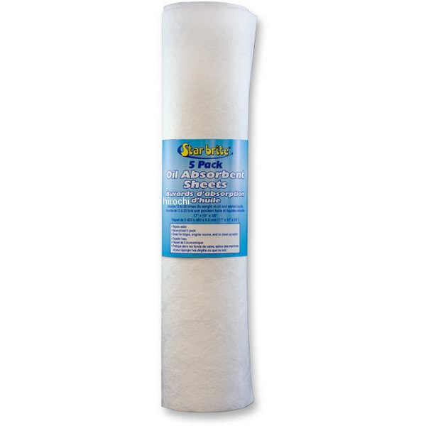 オイル吸収シート 17インチ(432mm) x 19インチ(483mm) (5枚入り)
