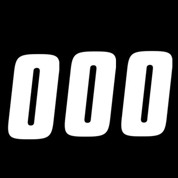 ファクトリーナンバーズ 10cm 0 白 3枚入り