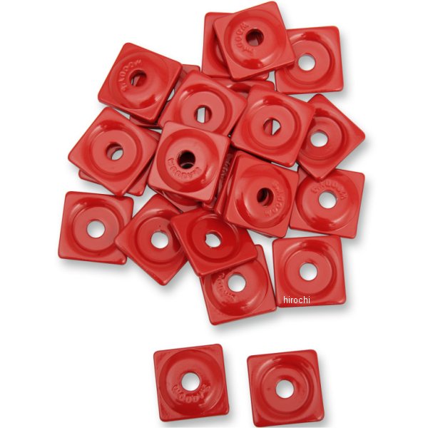 サポートプレート 5/16インチスタッド 赤 48個入り