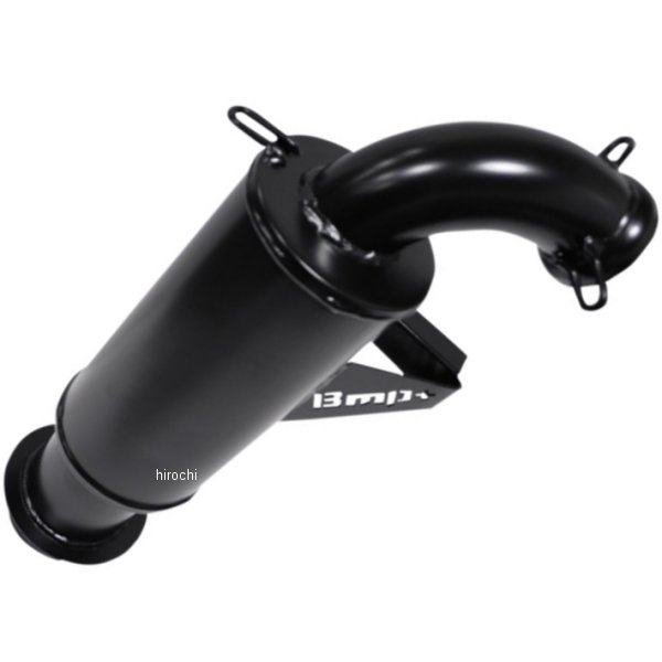 スリップオンマフラー パウダーライト 13年-15年 ポラリス Pro-RMK 600 黒