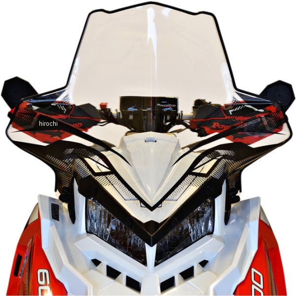 ウインドシールド コブラ 20.5インチ(521mm) ポラリス 黒