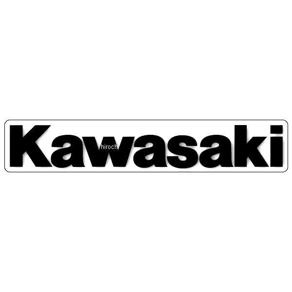 レーシングステッカー 6D KAWASAKI 21cm 1枚入り