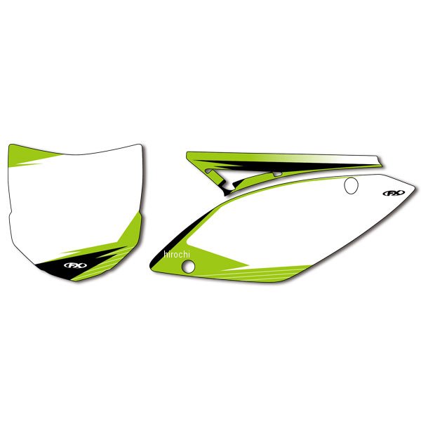 プリカットプリンテッド バックグラウンド 09年-12年 KX450F、KX250F 白