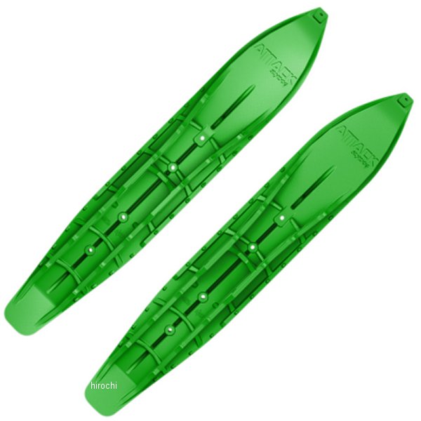 アタックスキー L 42.5インチ(1079mm)x W 7インチ(177mm) 緑 左右ペア