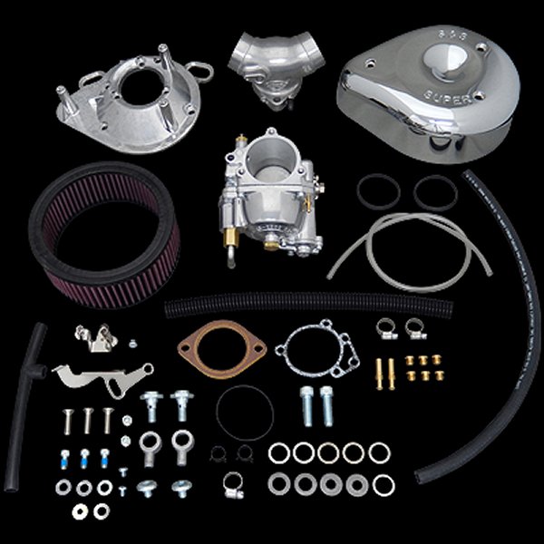 スーパーG キャブ コンプリートキット マニホールド付き 06年 BigTwin キャブモデル