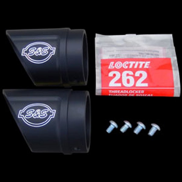 【セール特価】 550-0208A  パワーチューン スポーツマフラー用 エンドチップ スラッシュ 黒 2個入り