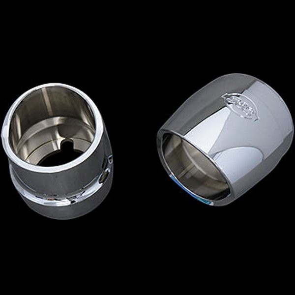 【セール特価】 550-0212A  4インチ RACE マフラー用 ビレットエンドキャップ スカルプ クローム