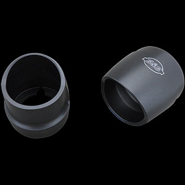【セール特価】 550-0213A  4インチ RACE マフラー用 ビレットエンドキャップ スカルプ ブラック