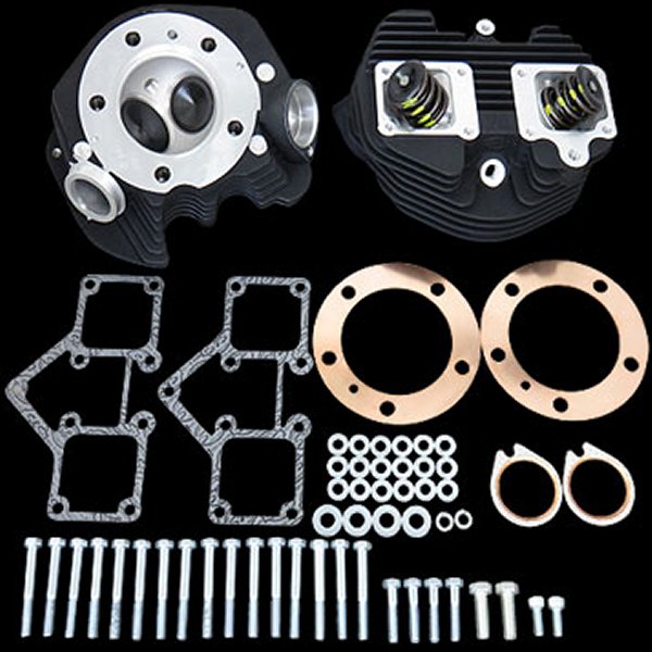 90-1598  シリンダーヘッド キット リンクルブラック 79年-84年 ショベルBigTwin