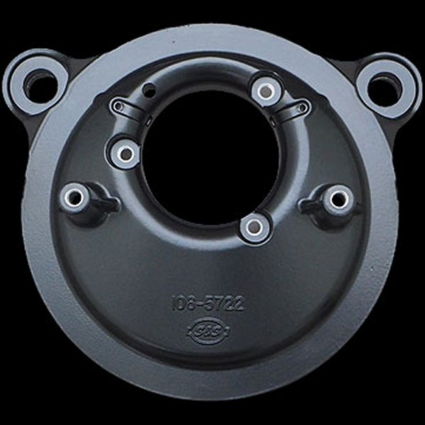 170-0021 ステルス エアクリーナー バックプレート 93年以降 ハーレー CVキャブ、純正EFI