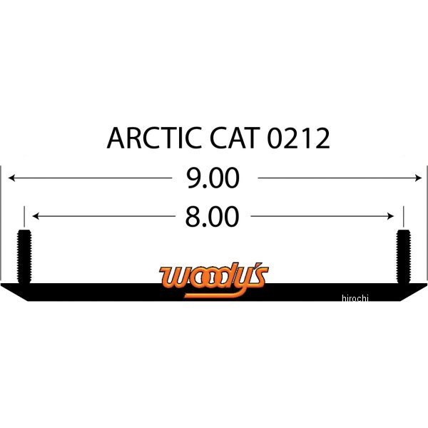 スライドランナー ミニ 4インチ(102mm) 60°Trail w 左右ペア