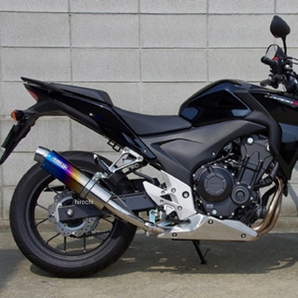 スリップオンマフラー JMCA ラウンド CBR400R チタン焼色