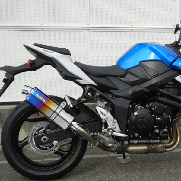 スリップオンマフラー JMCA オーバル GSR750 チタン焼色