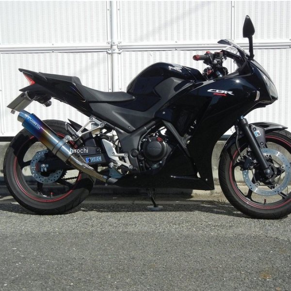 スリップオンマフラー JMCA ラウンド 14年以降 CBR250R、CB250F チタン焼色