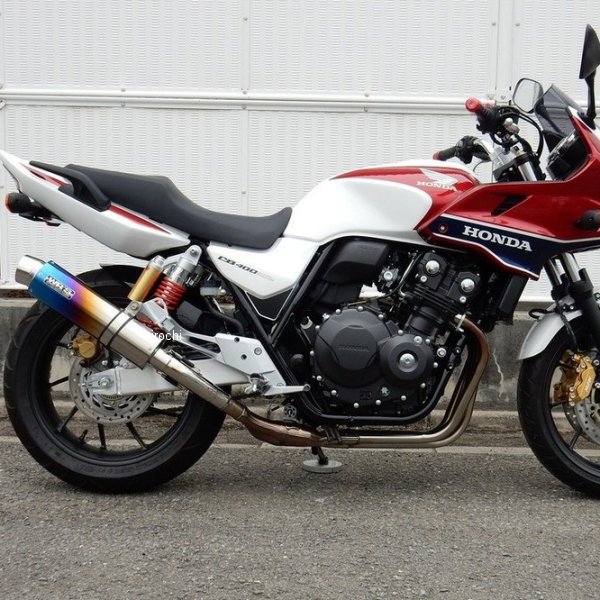 スリップオンマフラー JMCA ラウンド 16年以降 CB400SF、CB400SB チタン焼色