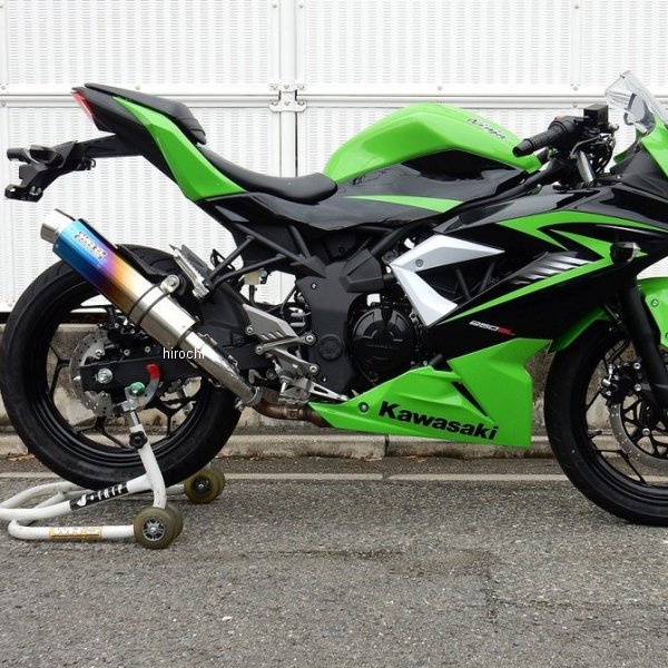 スリップオンマフラー JMCA ラウンド Ninja250SL チタン焼色